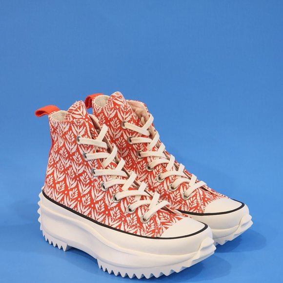 Converse Run Star Hike High 'Bright Poppy' Unisex Platform Sneakers 171922C NWT - Picture 1 of 6
